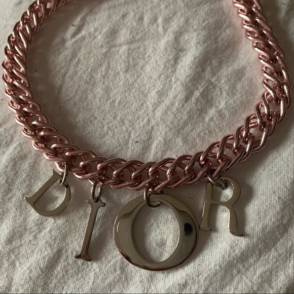 SOLD 💕 Authentic Silver Dior Bag Charm Rework Necklace - Picture 5 of 6